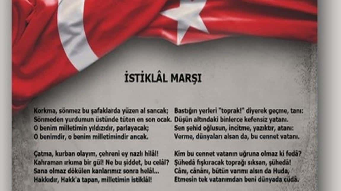 İstikIaI Marşı, Türk MiIIetini ortak değerIerde buIuşturan eşsiz bir eser.